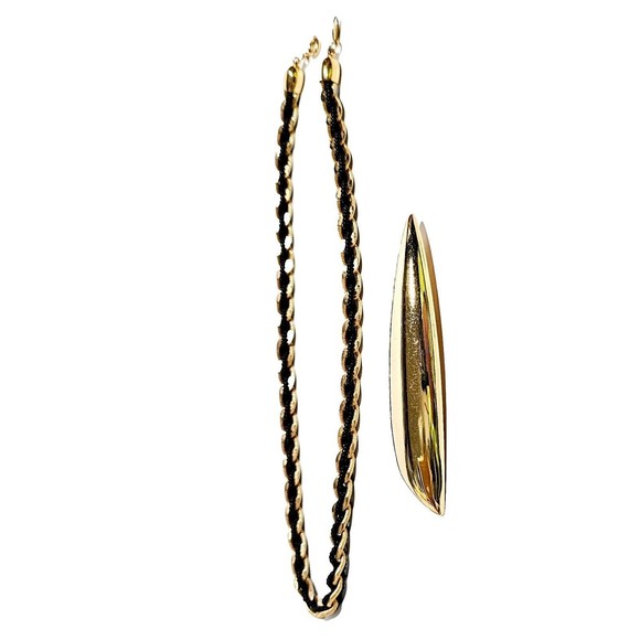 TRIFARI LOT Brooch & Chain Rope Necklace Seed Bead Statement VTG EUC Valentine! - Picture 6 of 12